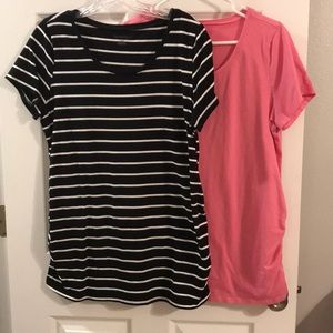 TWO Motherhood maternity tees